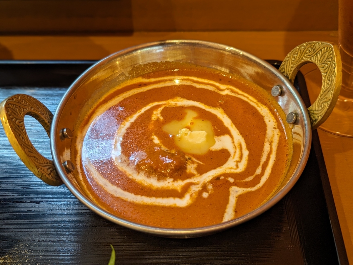 中野、アジアンスターのバターチキンカレー