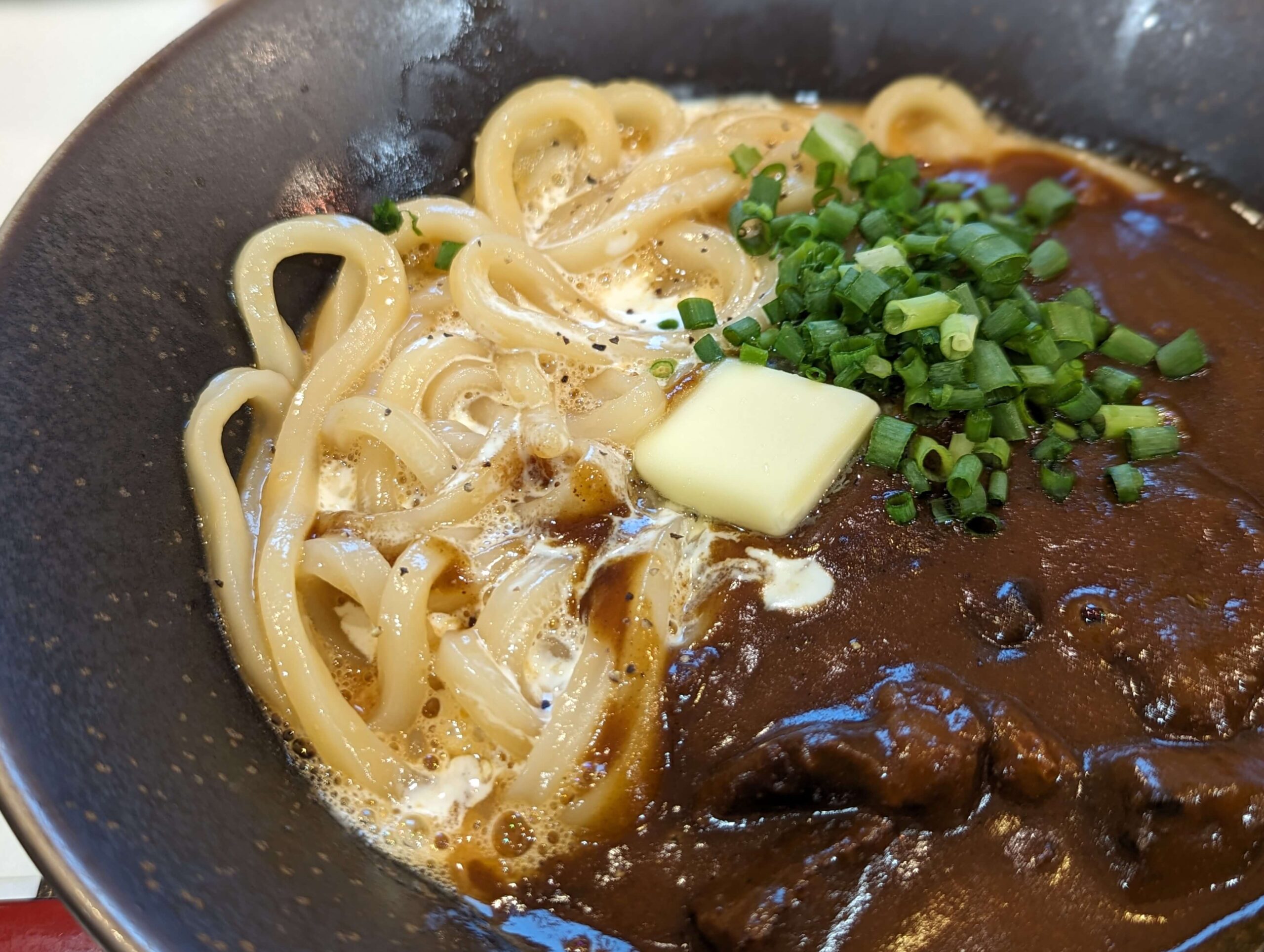 山下本気うどんのカレボナーラうどん