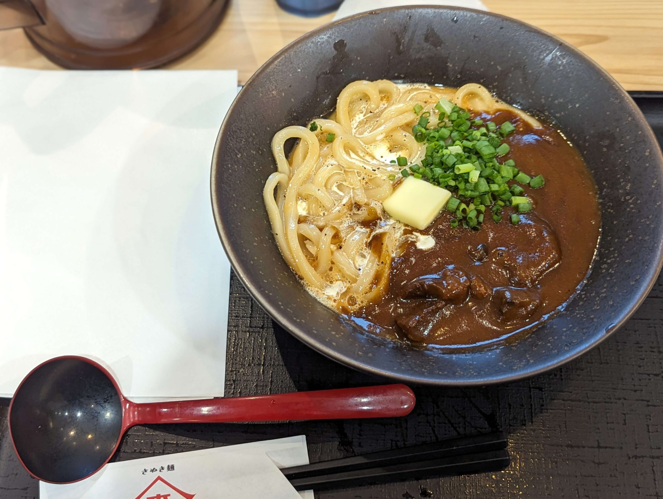 山下本気うどんのカレボナーラうどん (2)